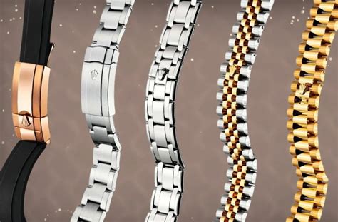 types of rolex bands|rolex type watch bands.